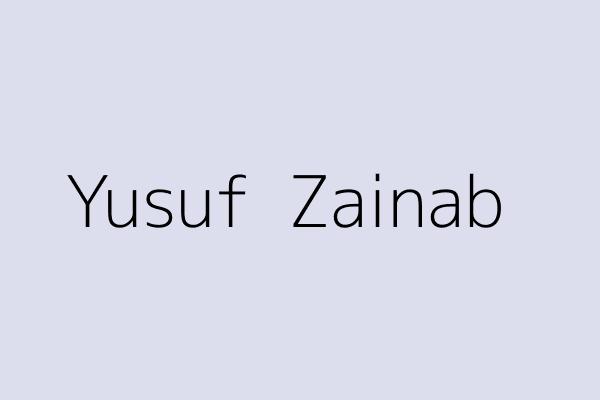 Yusuf  Zainab